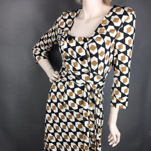 Diane Von Furstenburg NWT Silk Jersey Wrap Dress 10